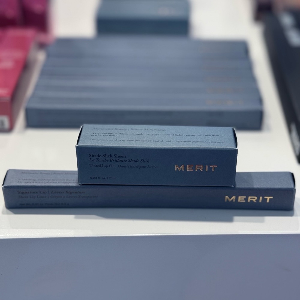 NIB Merit Shade Slick Hydrating Tinted Lip Oil in Twin Set or Pointelle